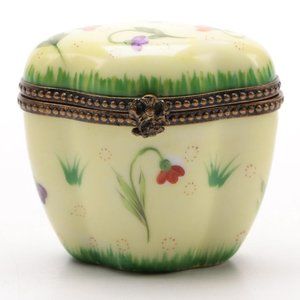Hand-Painted Floral Limoges Box